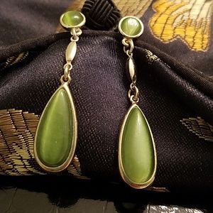 Green earrings